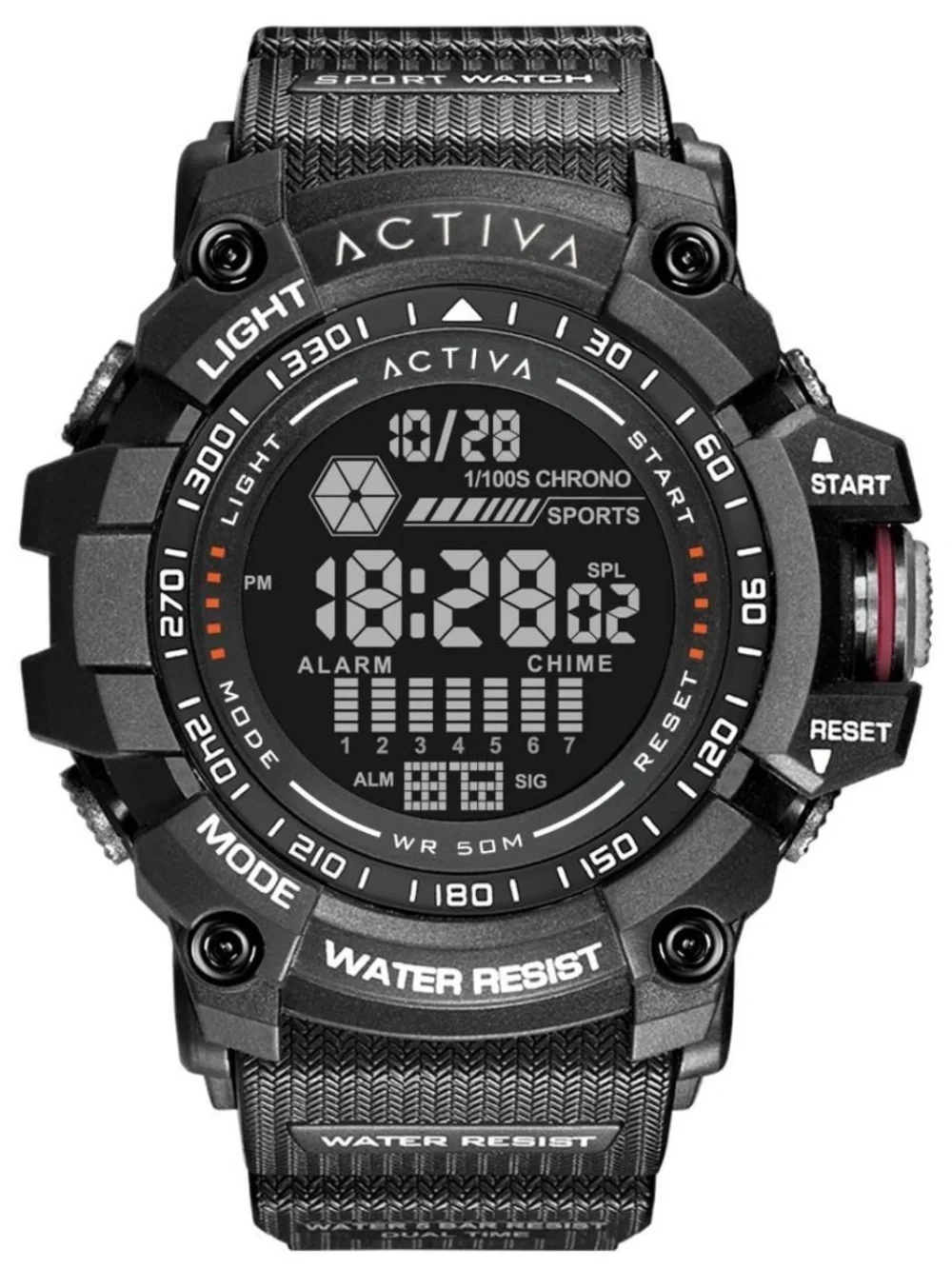 Invicta Black Digital Sport Watch with Red Accent